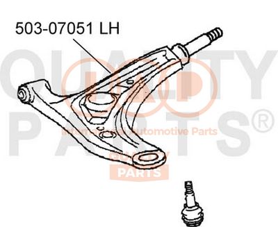 IAP QUALITY PARTS 503-07051 Рычаг подвески  для HYUNDAI ACCENT седан (X-3) 1.5 i 12V