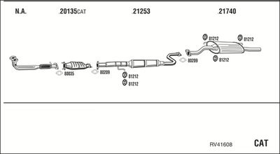 ABGASANLAGE WALKER RV41608