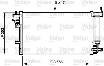 VALEO Condensor, airconditioning (814345)