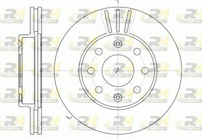 Тормозной диск ROADHOUSE 6655.10 для DAEWOO KALOS