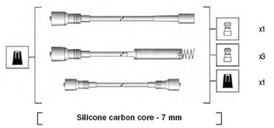 Комплект проводов зажигания MAGNETI MARELLI 941125430691 для OPEL FRONTERA