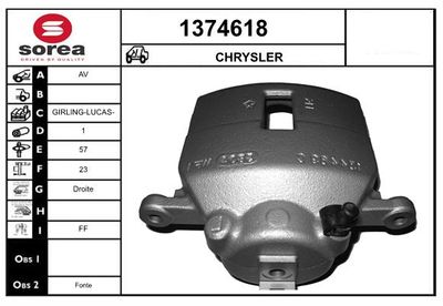 BREMSSATTEL SNRA 1374618