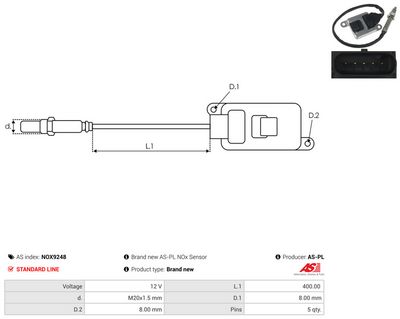 SENZOR NOX INJECTIE ADITIV AS-PL NOX9248 2