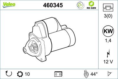 стартер VALEO 460345
