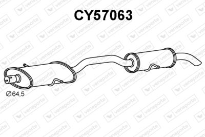 Глушитель выхлопных газов конечный VENEPORTE CY57063 для CHRYSLER VOYAGER