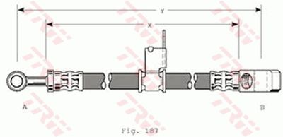 Тормозной шланг TRW PHD150 для HONDA PRELUDE