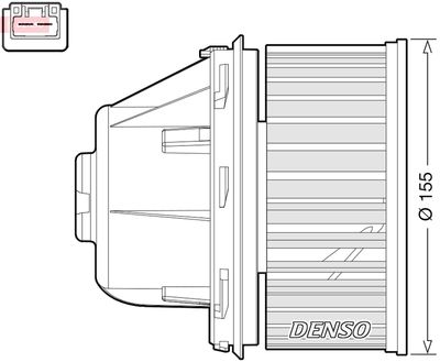 Вентилятор салона DENSO DEA10053 для FORD C-MAX