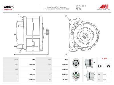 Alternator AS-PL A0025