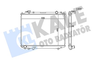 Радиатор, охлаждение двигателя KALE OTO RADYATÖR 356200 для MAZDA BT-50