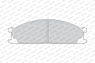 BREMSBELAGSATZ SCHEIBENBREMSE FERODO FVR641 1