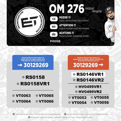 Sada rozvodového řetězu ET ENGINETEAM RS0146VR1