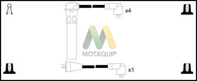 Комплект проводов зажигания MOTAQUIP LDRL117 для RELIANT SCIMITAR