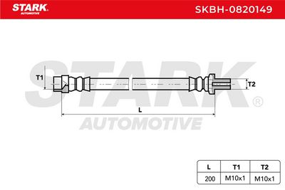 спирачен маркуч STARK SKBH-0820149