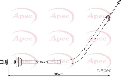 APEC Cable Pull, parking brake CAB1180