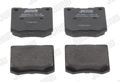 Комплект тормозных колодок, дисковый тормоз JURID 573961J для HYUNDAI PONY