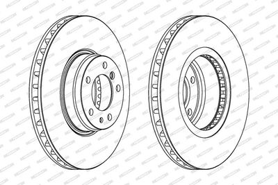 BREMSSCHEIBE FERODO DDF832C1 1