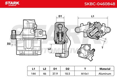 спирачен апарат STARK SKBC-0460848