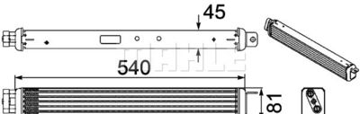 Oljekylare, motor MAHLE CLC 75 000P