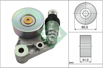 Belt Tensioner, V-ribbed belt 534 0021 10