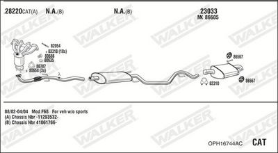 SISTEM DE ESAPAMENT WALKER OPH16744AC