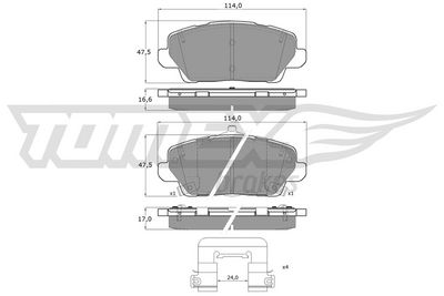 Bremsbelagsatz, Scheibenbremse