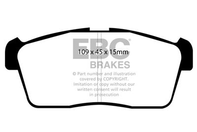 Комплект тормозных колодок, дисковый тормоз EBC Brakes DP1344 для SUZUKI ALTO
