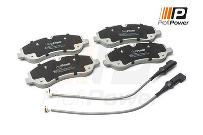 stabdžių trinkelių rinkinys, diskinis stabdys 1B1087 ProfiPower