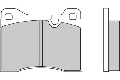 Комплект тормозных колодок, дисковый тормоз E.T.F. 12-0125 для FERRARI 412