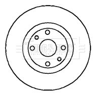 Tarcza hamulcowa BORG & BECK BBD5017