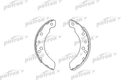 Комплект тормозных колодок PATRON PSP394 для FORD TRANSIT