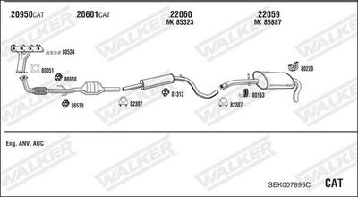 Изпускателна система WALKER SEK007895C