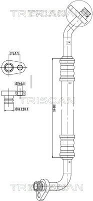 тръбопровод за високо налягане/вакуум, климатизация TRISCAN 9010 28002