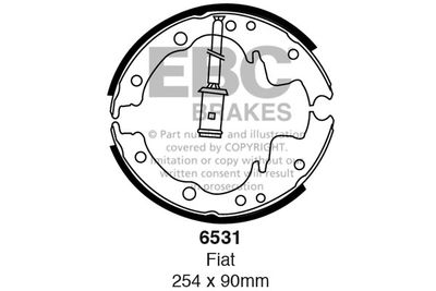 Комплект тормозных колодок EBC Brakes 6531 для IVECO DAILY