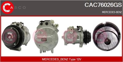 CASCO Kompressor, Klimaanlage Genuine (CAC76026GS)