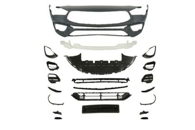 Bumper (Voor, AMG STYLING, volledig, met parkeersensor gaten, voor het schilderen) past: MERCEDES CLA C118 03.19-12.22