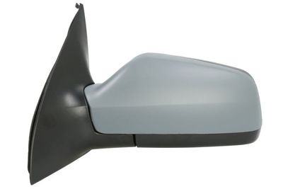 Zijspiegel Links (elektrisch, flat, met verwarming, under-coated) past: OPEL ASTRA G 02.98-12.09