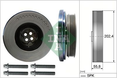 Sada řemenice, kliková hřídel Schaeffler INA 544 0603 20