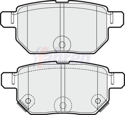 Fahren Brake Pad Set, disc brake FBP3666