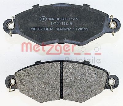 BREMSBELAGSATZ SCHEIBENBREMSE METZGER AUTOTEILE 1170199 2