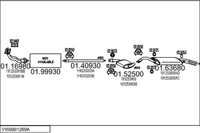 SISTEM DE ESAPAMENT MTS VW0001269A008048
