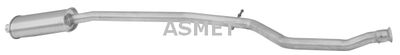 ASMET 08.060 Глушитель выхлопных газов  для PEUGEOT 206 Наклонная задняя часть (2A/C) 1.6 16V