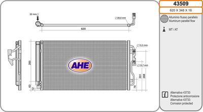 AHE 43509 Радиатор кондиционера  для BMW i3 (Бмв И3)