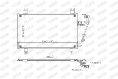 KONDENSATOR KLIMAANLAGE WALKER WCD00355 6