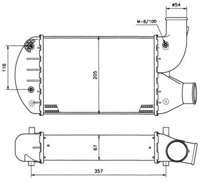INTERCOOLER COMPRESOR NRF 30134 4
