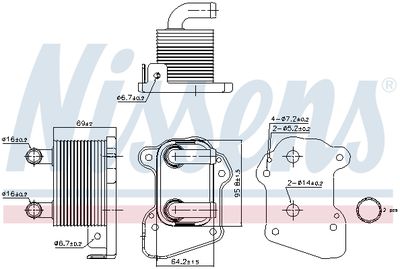 RADIATOR ULEI ULEI MOTOR NISSENS 90978 5
