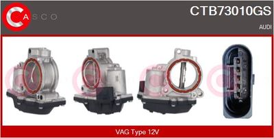 Hrdlo škrticí klapky CASCO CTB73010GS