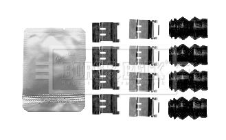 Комплектующие, колодки дискового тормоза BORG & BECK BBK1578 для TOYOTA C-HR