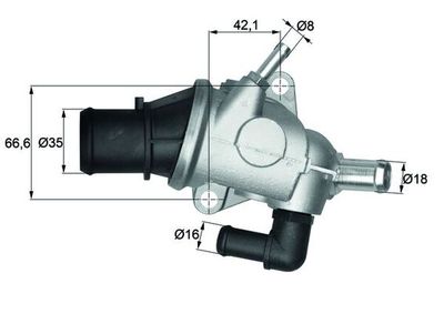 TERMOSTAT LICHID RACIRE MAHLE TI12588