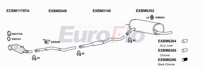 EuroFlo Exhaust System BM42020 4005B