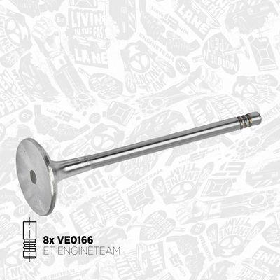 Sada ventilů, sací/výfukový ventil ET ENGINETEAM VS0047